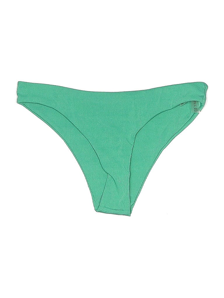 Pre-owned Zaful Swimsuit Bottoms In Green