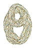 Rubi 100% Acrylic Ivory Tan Scarf One size - photo 1