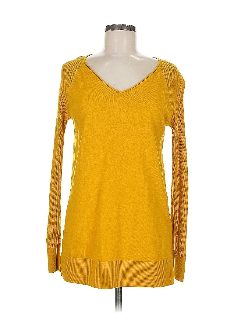 Pre-owned Ann Taylor Loft Outlet Pullover Sweater In Yellow