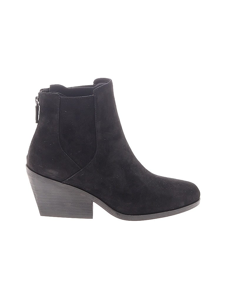 Pre-owned Eileen Fisher Ankle Boots In Black