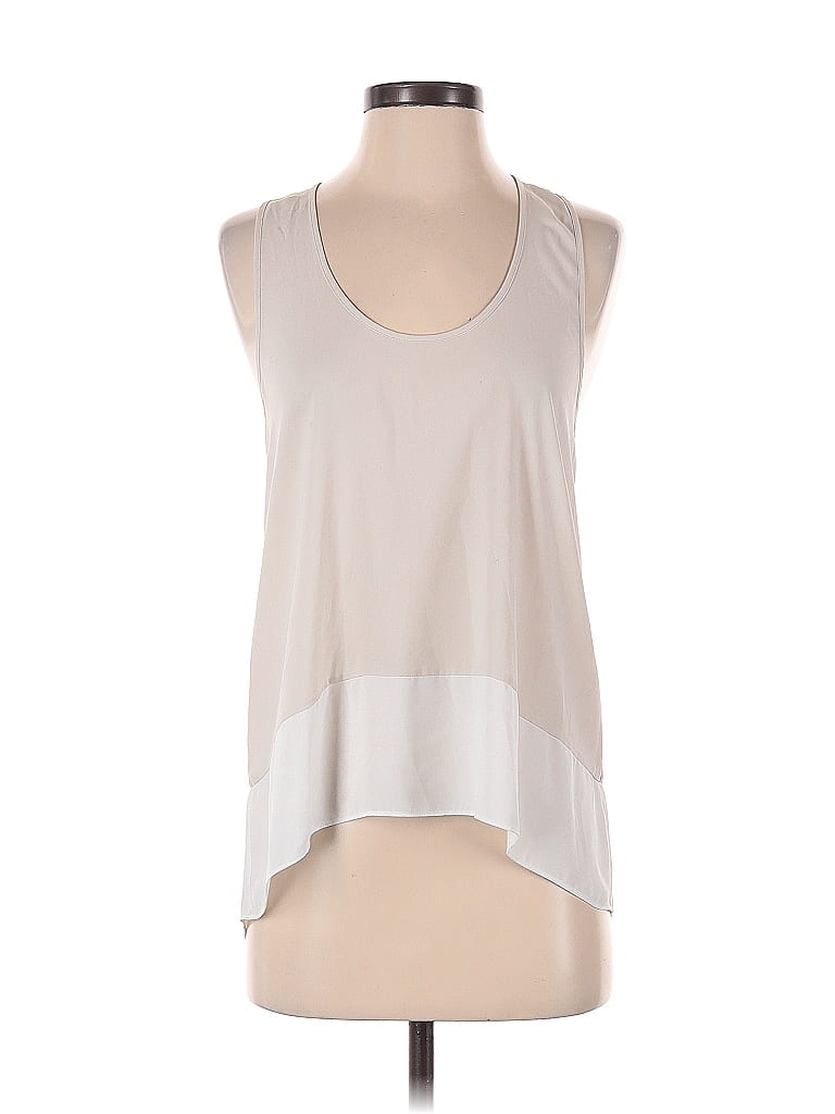 Pre-owned Bcbgmaxazria Sleeveless Blouse In White