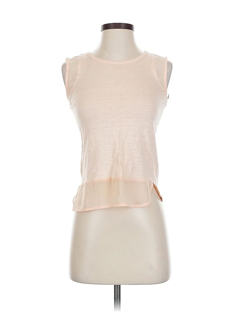 ANN TAYLOR FACTORY Pre-owned Sleeveless Top Ivory Halter Neckline Tops In White