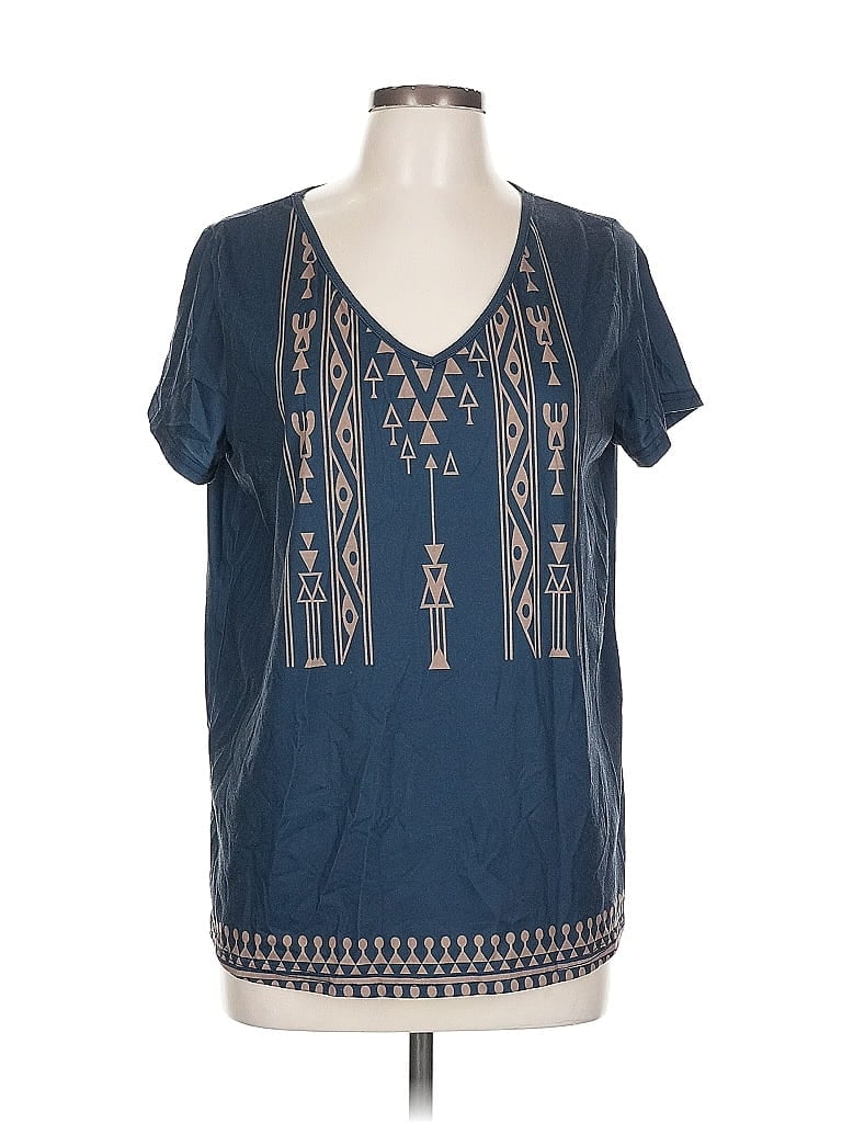 Pre-owned Unbranded Short Sleeve T-shirt In Blue