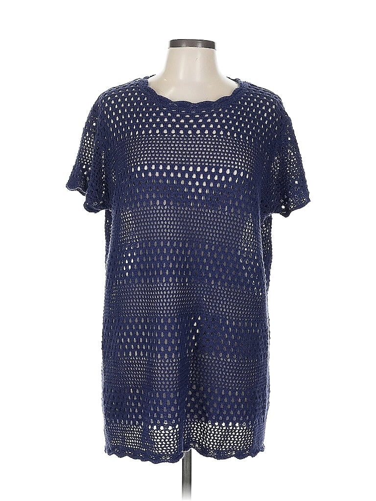 Pre-owned Caracilia Poncho In Blue