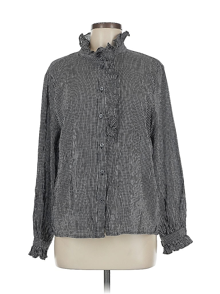 Click to view more detailed imagery on our partner's website Pre-owned Aaron & Amber Long Sleeve Blouse In Gray