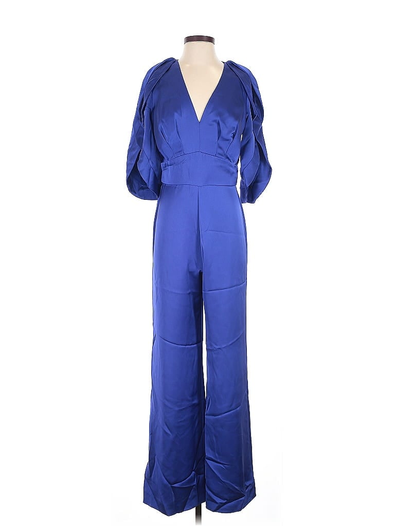 Pre-owned Theia Jumpsuit In Blue