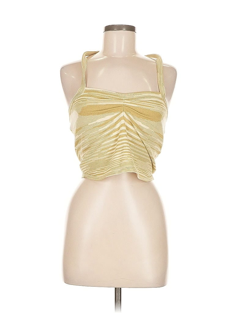 Pre-owned Pretty Garbage Cardigan Sweater In Gold