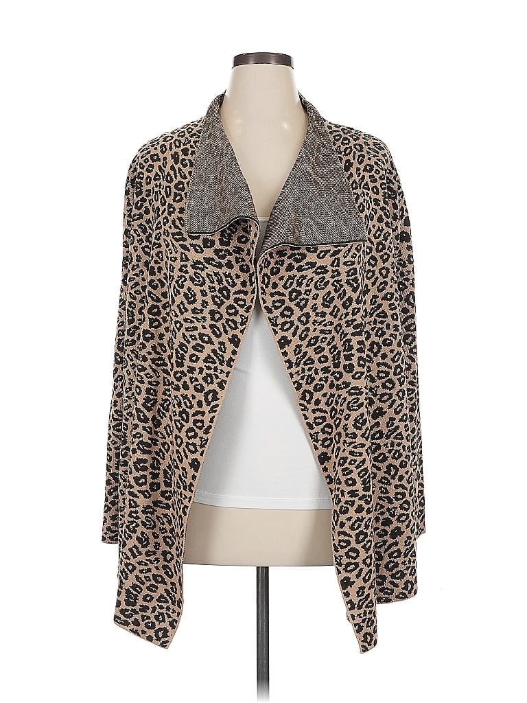 Click to view more detailed imagery on our partner's website Pre-owned Crazy Train Cardigan Sweater In Brown