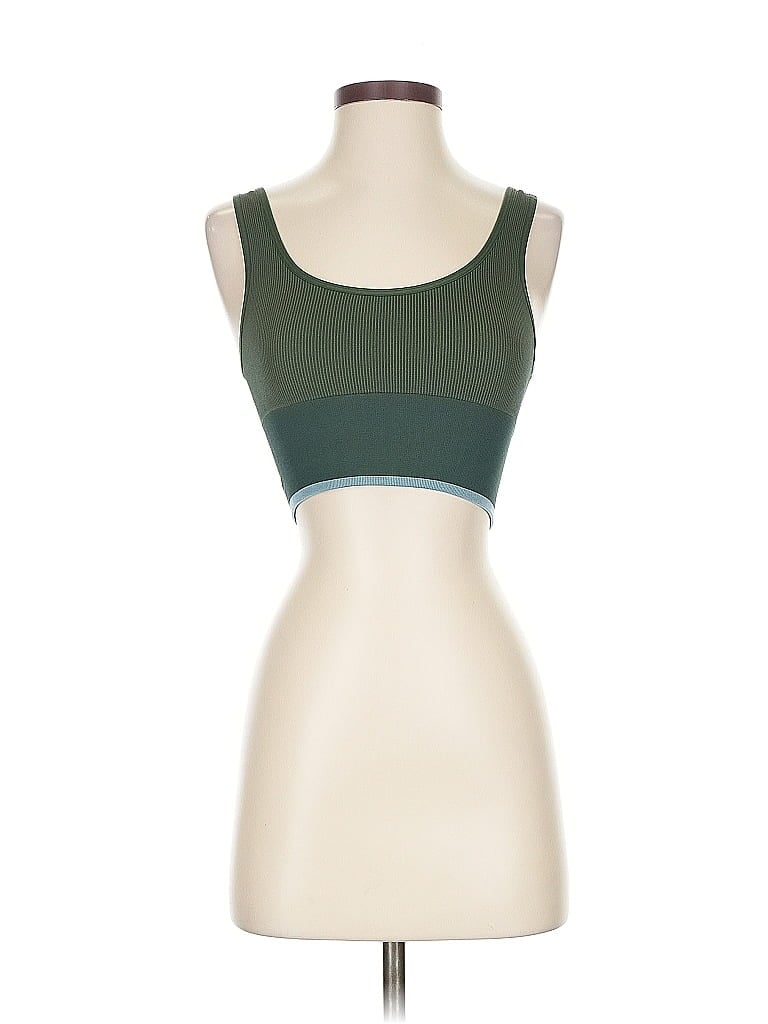 Pre-owned Outdoor Voices Sports Bra In Green