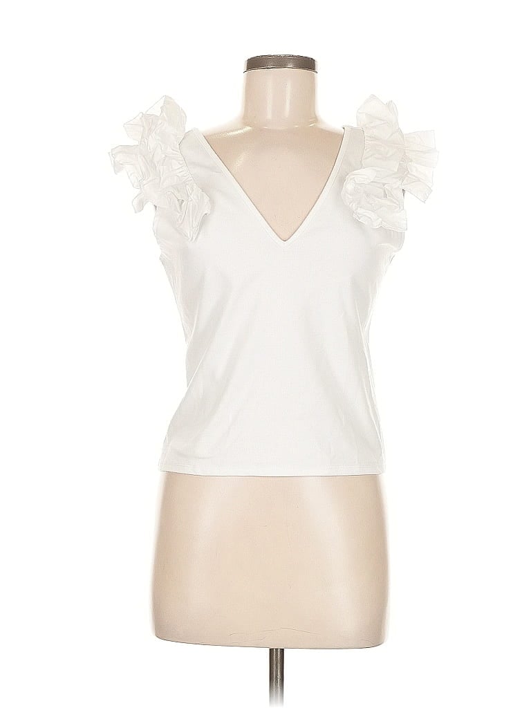 Click to view more detailed imagery on our partner's website Pre-owned Trafaluc By Zara Sleeveless Blouse In White