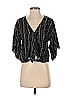 Lovestitch 100% Rayon Black 3/4 Sleeve Blouse Size S - photo 1