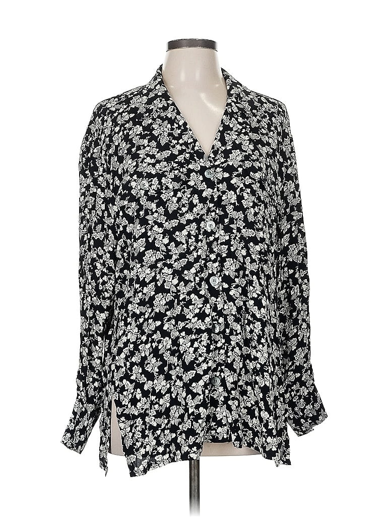 ASSORTED BRANDS Pre-owned Long Sleeve Blouse In Black