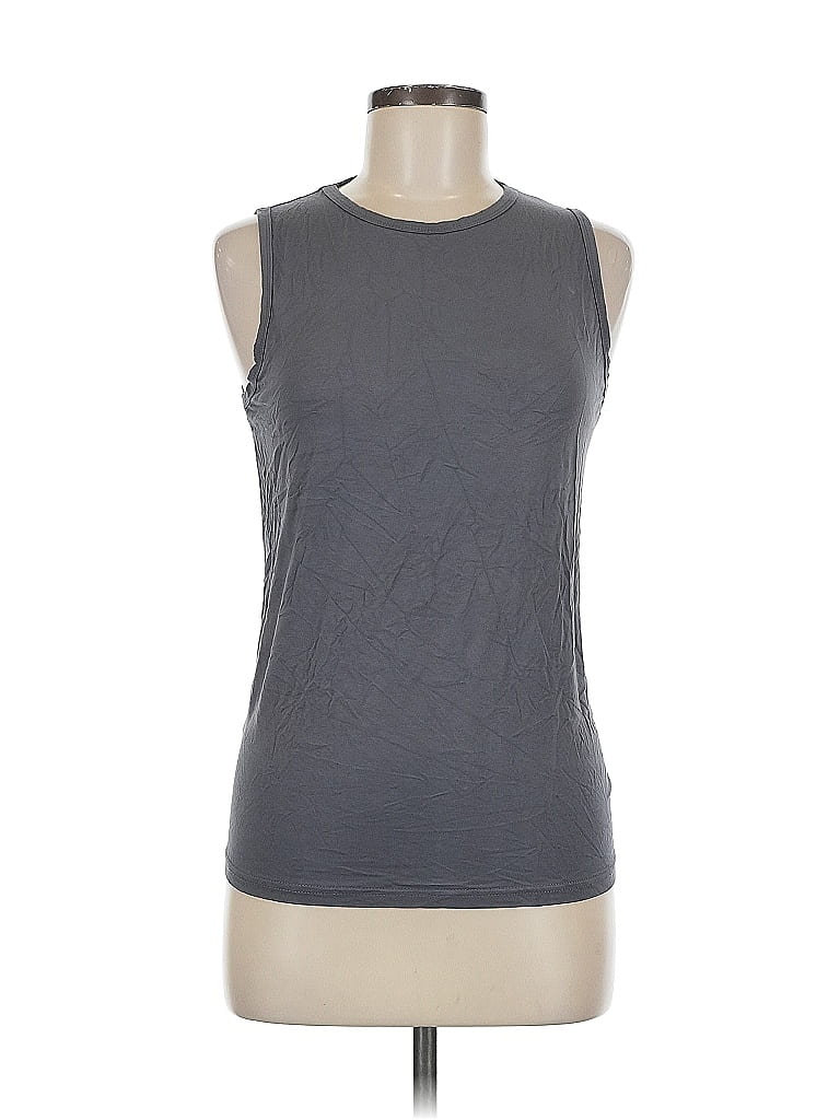 Pre-owned Unbranded Sleeveless T-shirt In Gray