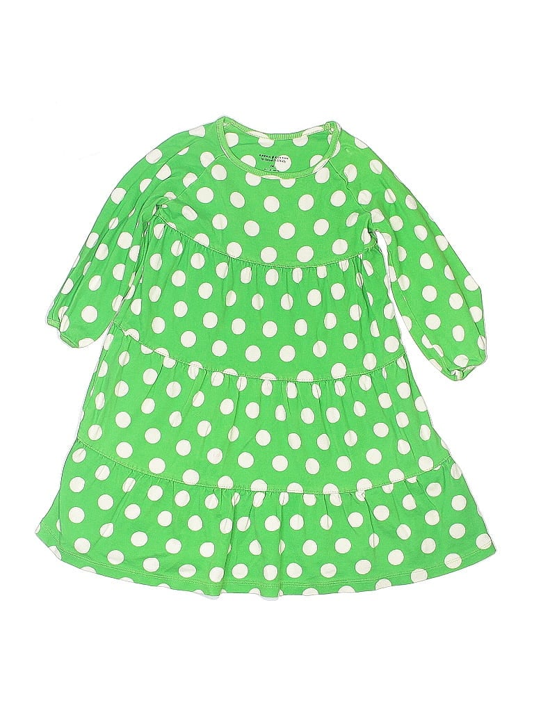 Pre-owned Garnet Hill Kids' Dress In Green