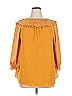 Current Air 100% Polyester Orange 3/4 Sleeve Blouse Size XL - photo 1