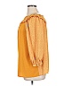Current Air 100% Polyester Orange 3/4 Sleeve Blouse Size XL - photo 5