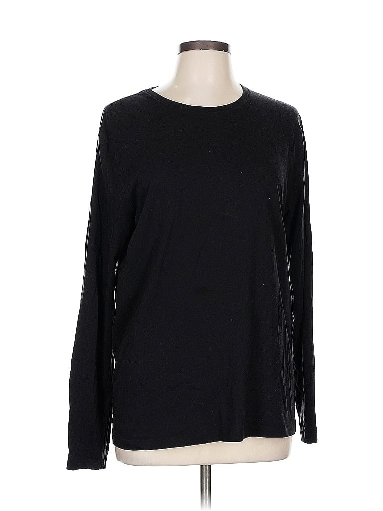 Pre-owned Old Navy Long Sleeve T-shirt In Black