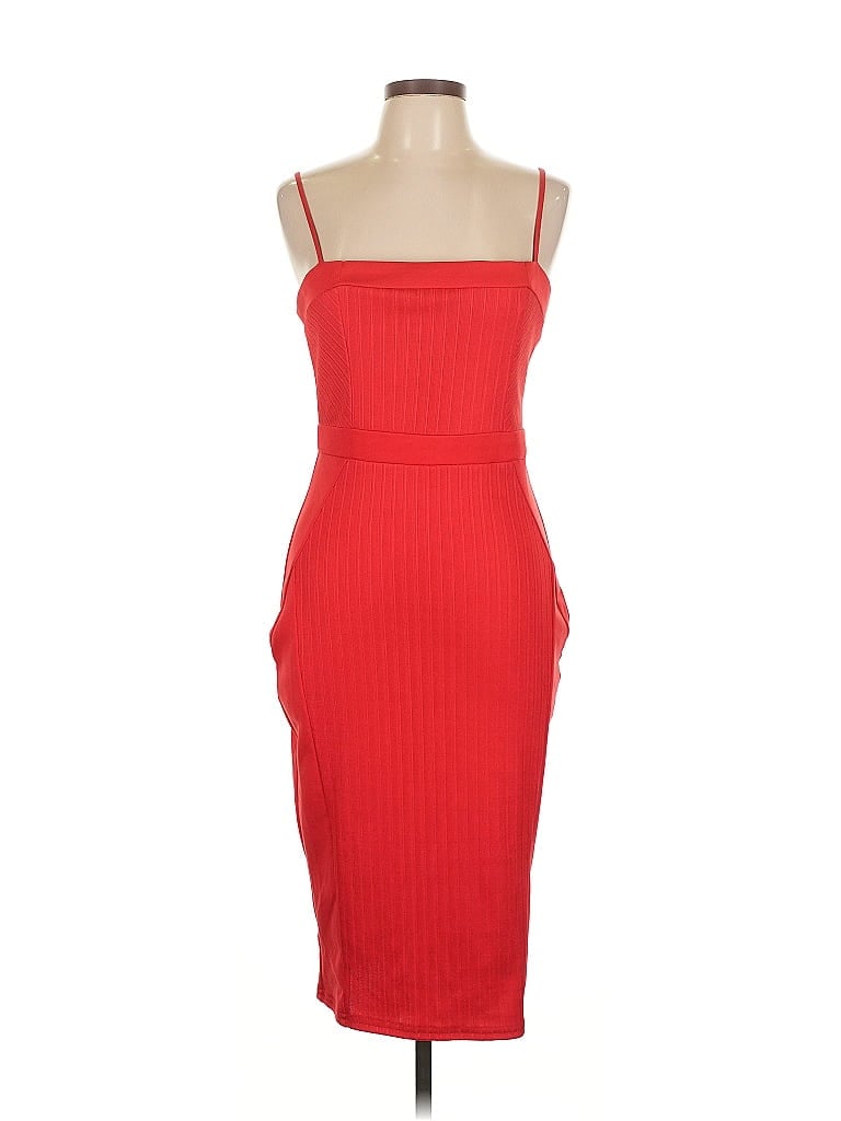 Pre-owned Asos Design Cocktail Dress In Red