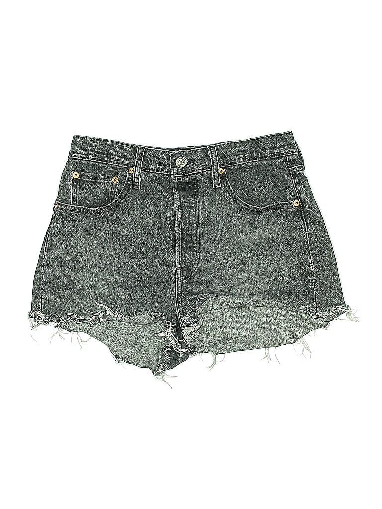 Pre-owned Levi's Denim Shorts In Gray