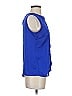 Adiva 100% Polyester Blue Sleeveless Blouse Size S - photo 4