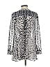 Thakoon Addition Silver Gray Long Sleeve Blouse Size 2 - photo 2