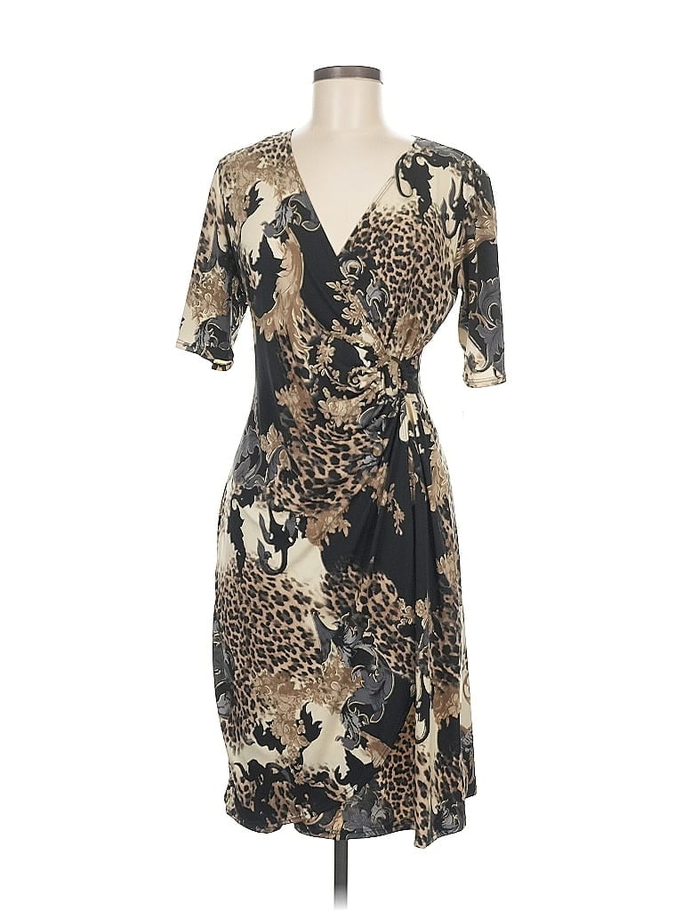 Pre-owned Glamour Cocktail Dress In Brown