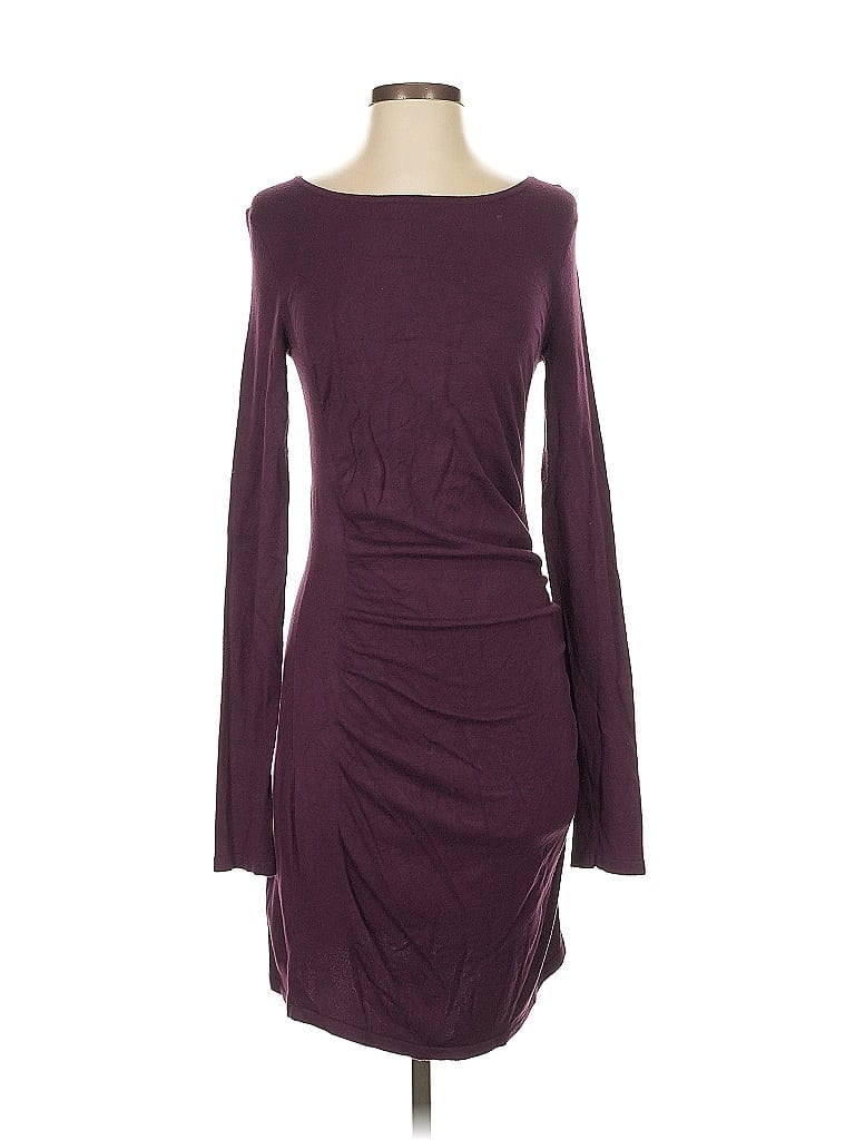 Pre-owned Express Casual Dress In Burgundy