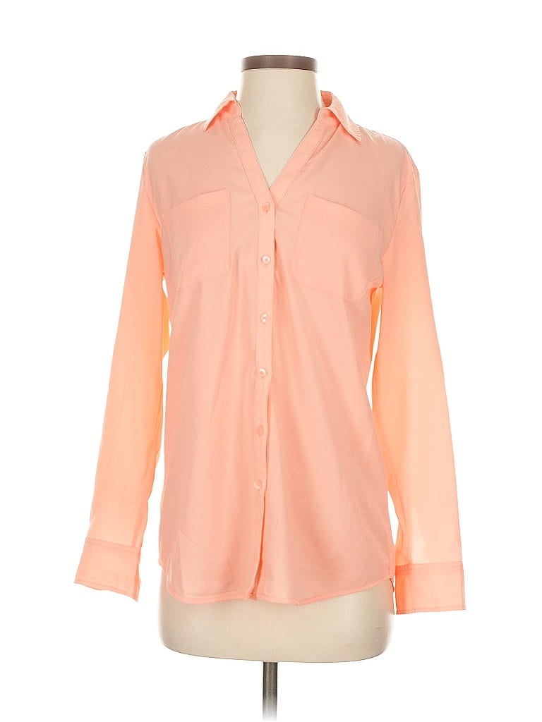 Click to view more detailed imagery on our partner's website Pre-owned Talbots Long Sleeve Blouse In Orange