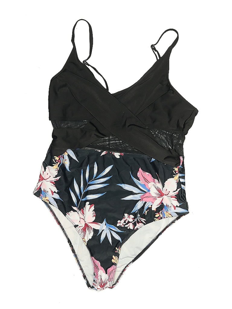 Pre-owned Unbranded One Piece Swimsuit In Black