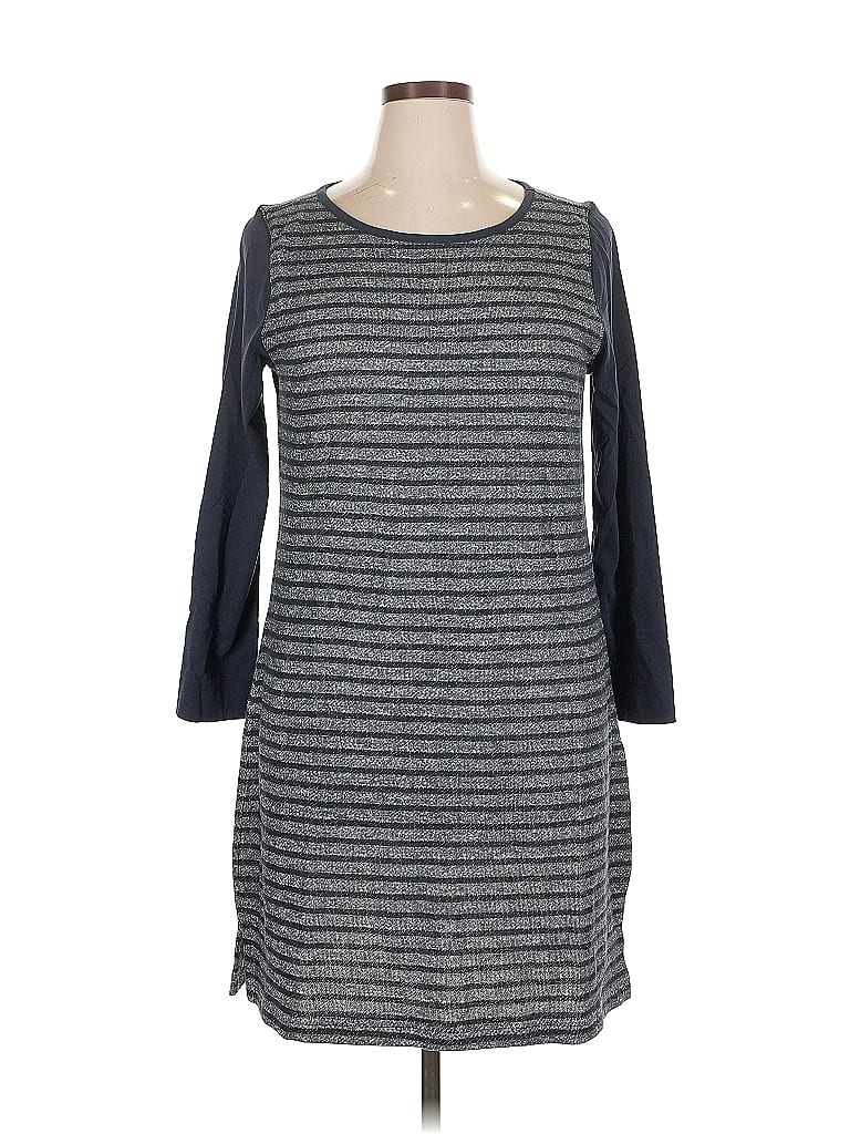 Pre-owned T By Talbots Casual Dress In Gray