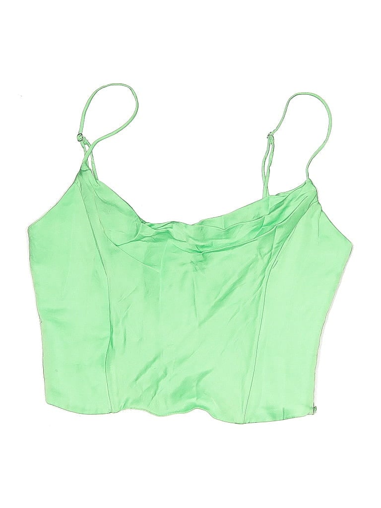 Click to view more detailed imagery on our partner's website Pre-owned Zara Sleeveless Blouse In Green