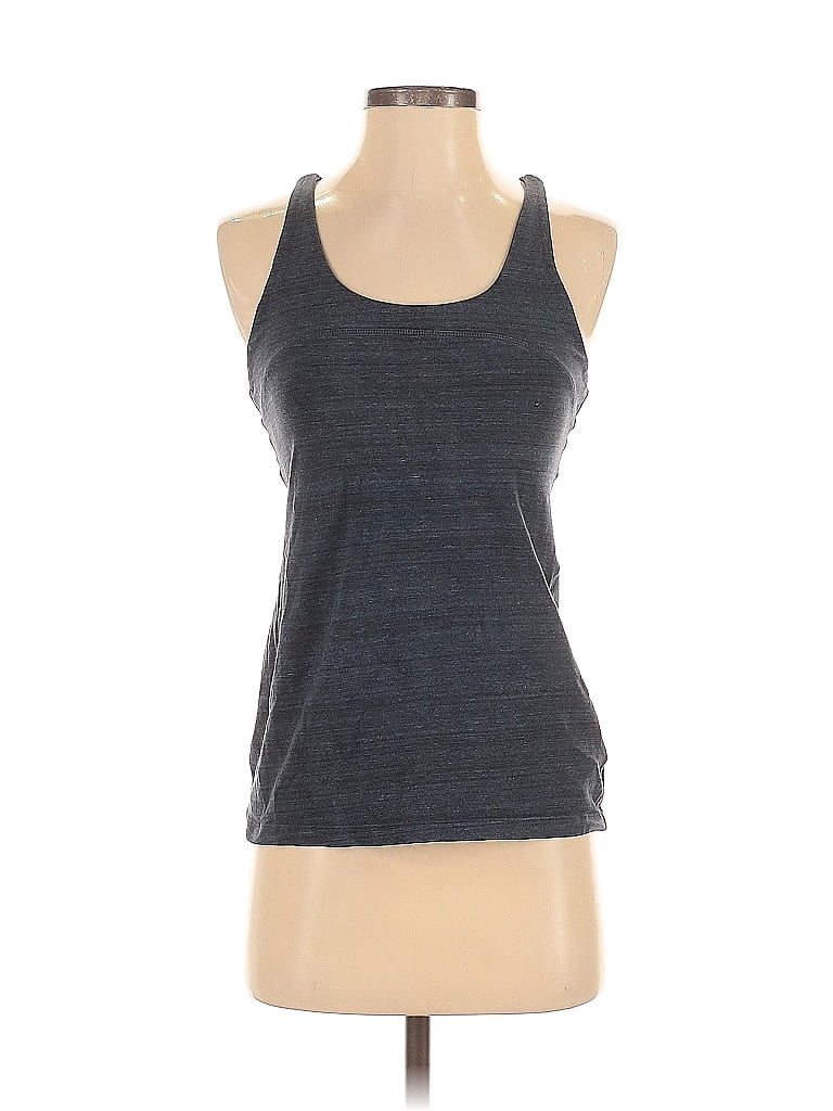 Pre-owned Gap Fit Active Tank Top In Gray