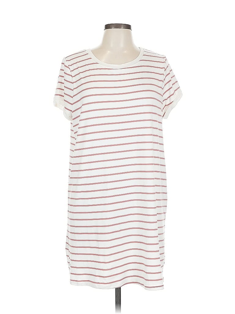Pre-owned Pink Lily Casual Dress In White
