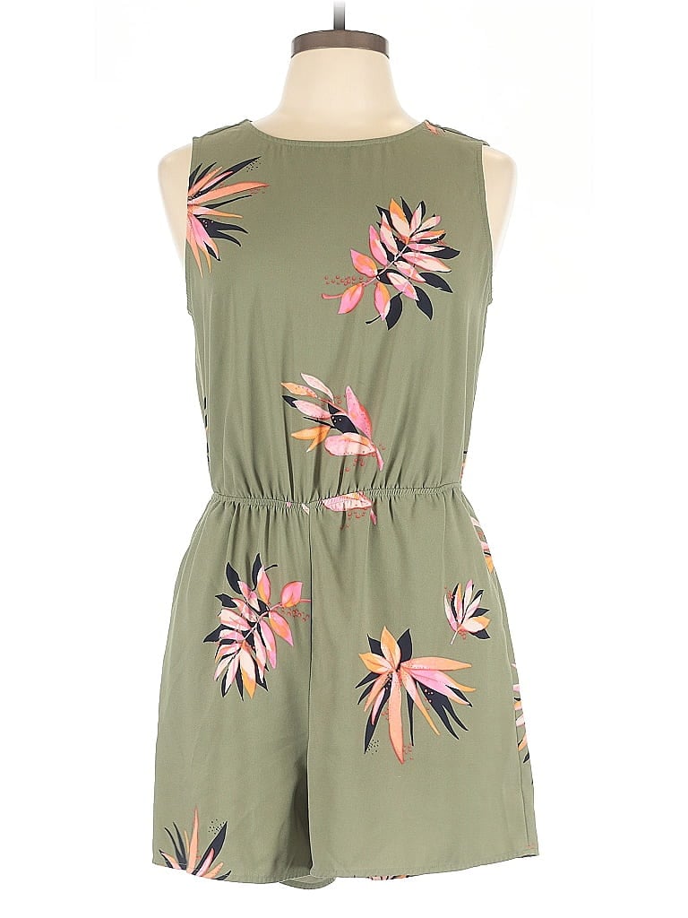 Pre-owned A New Day Romper In Green