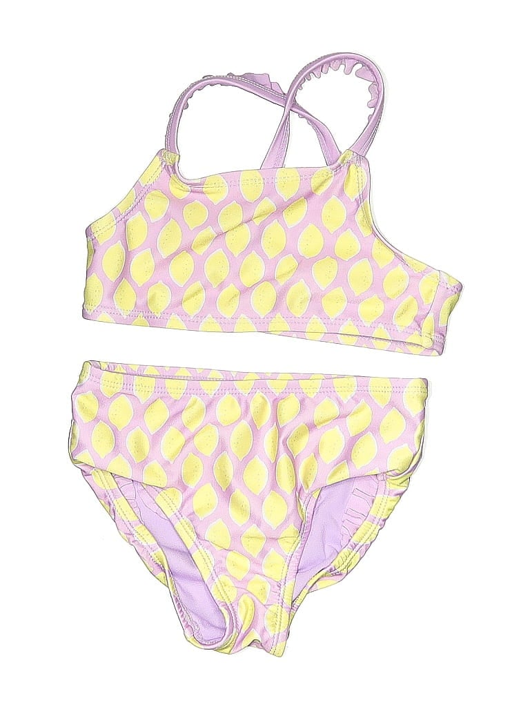 Click to view more detailed imagery on our partner's website Pre-owned Cat & Jack Kids' Two Piece Swimsuit In Yellow
