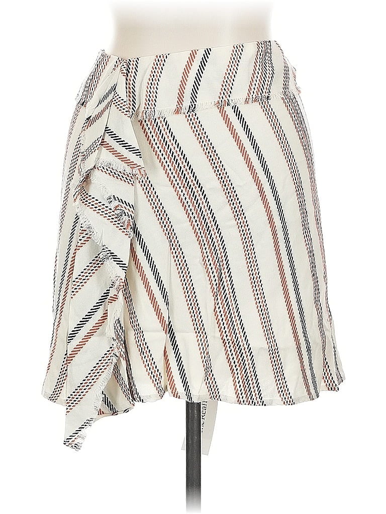Pre-owned Intermix Casual Skirt In White