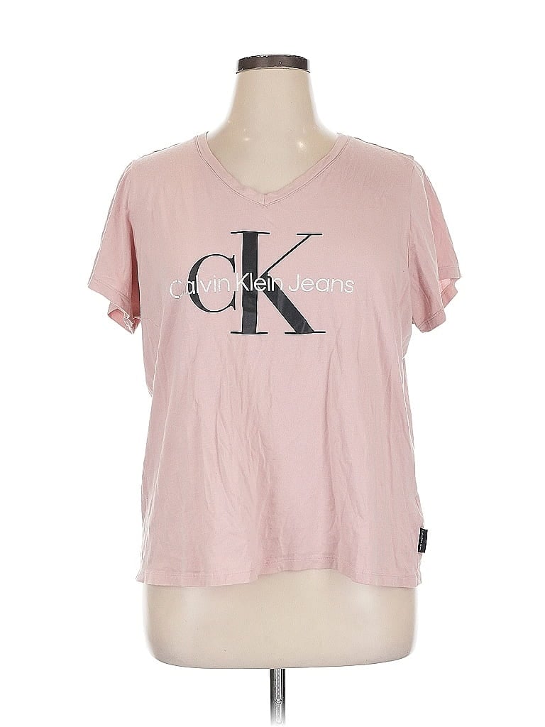 Pre-owned Calvin Klein Jeans Est.1978 Calvin Klein Jeans Short Sleeve T-shirt In Pink
