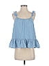 Madewell Blue Sleeveless Blouse Size 0 - photo 1