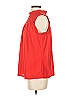 NY Collection 100% Polyester Red Sleeveless Blouse Size S - photo 5