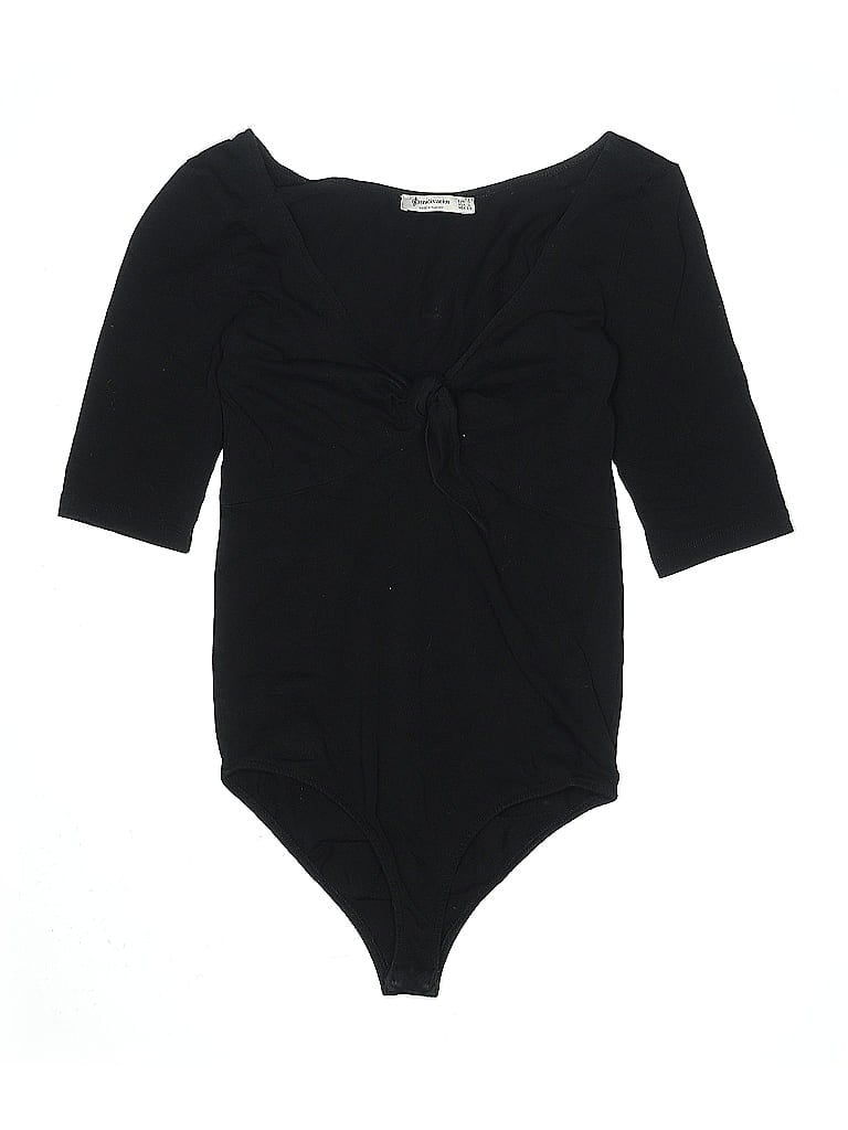 Pre-owned Stradivarius Bodysuit In Black