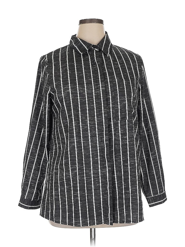 Pre-owned Unbranded Long Sleeve Blouse In Black