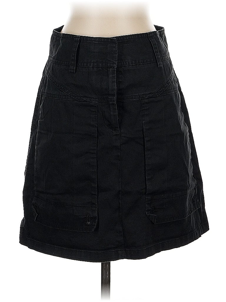Pre-owned Theory Denim Skirt In Black
