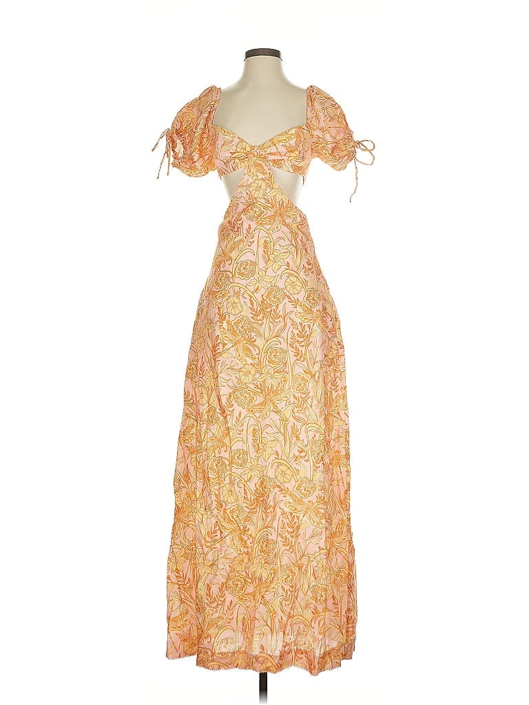 Pre-owned Agua By Agua Bendita Cocktail Dress In Orange