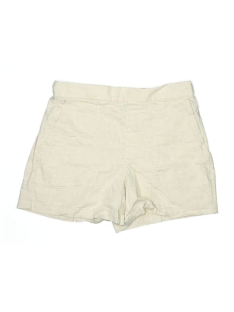 Pre-owned Banana Republic Factory Store Khaki Shorts In White