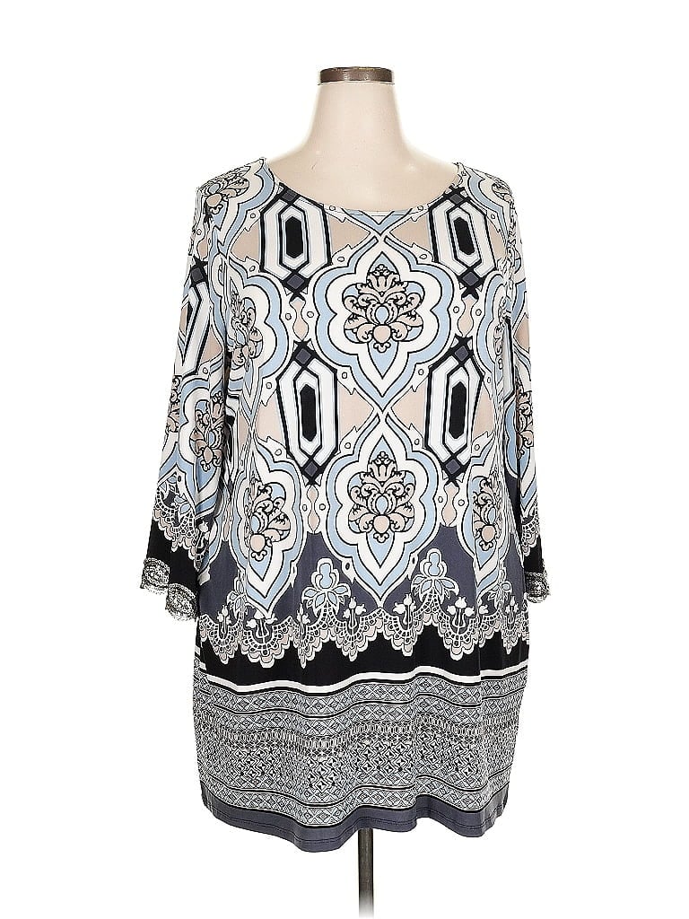 Click to view more detailed imagery on our partner's website Pre-owned Alfani 3/4 Sleeve T-shirt In Silver