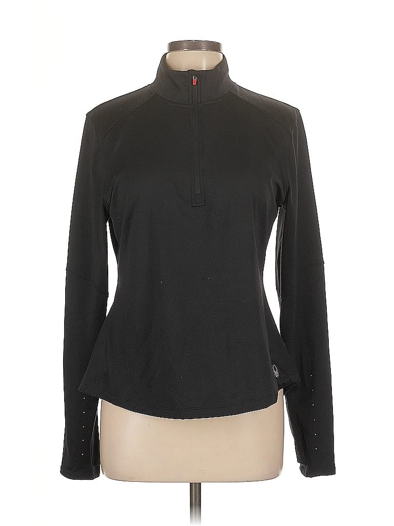 Pre-owned Spyder Cardigan Sweater In Black