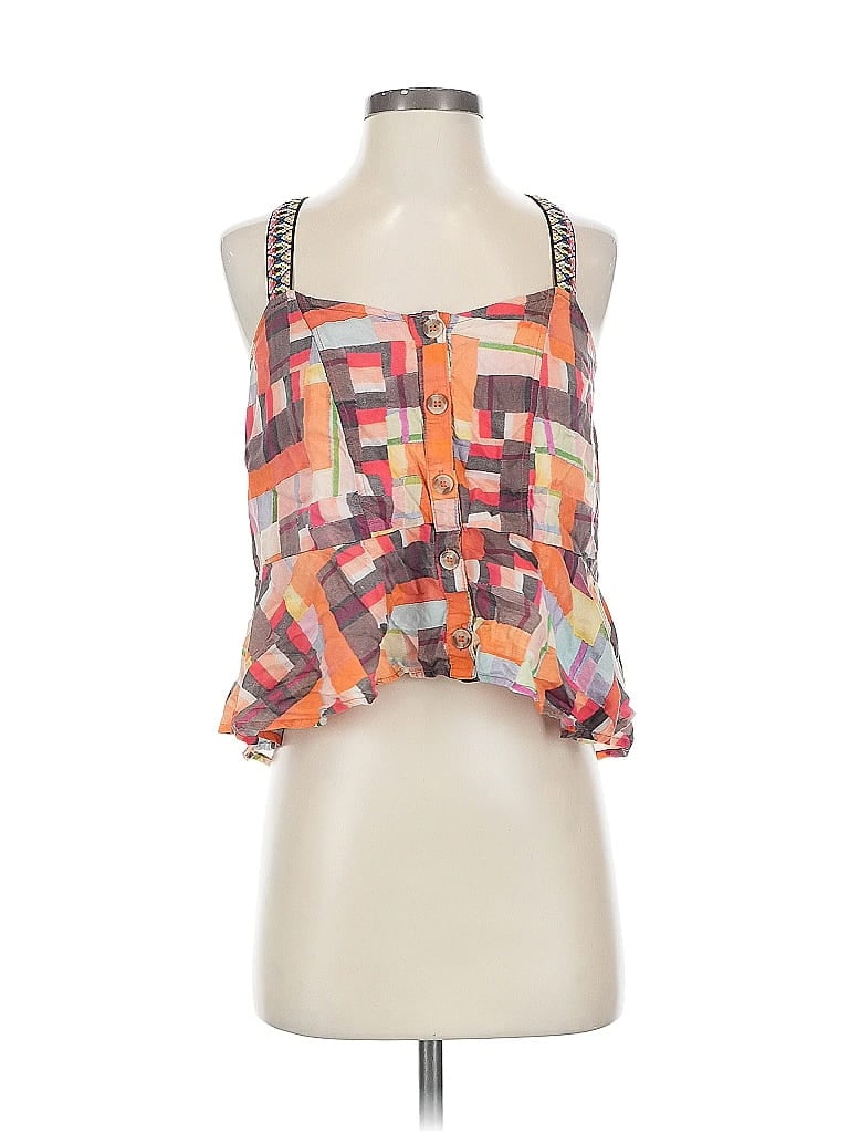 Pre-owned Pilcro Sleeveless Blouse In Orange