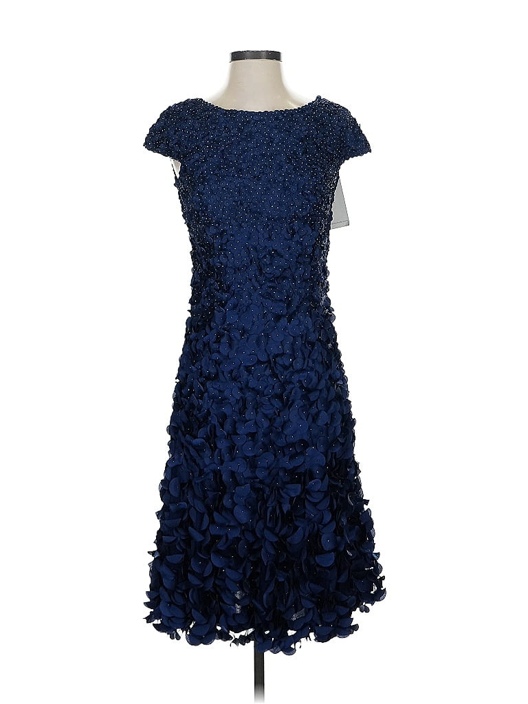 Pre-owned Theia Cocktail Dress In Blue