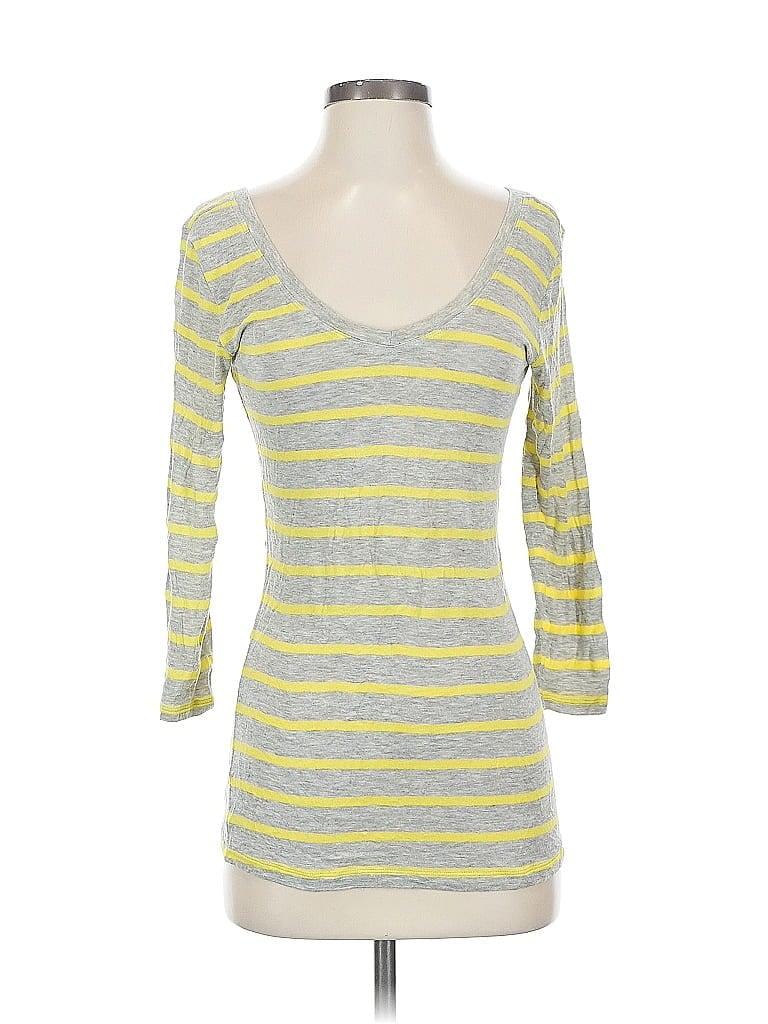 Pre-owned Cabi 3/4 Sleeve T-shirt In Yellow
