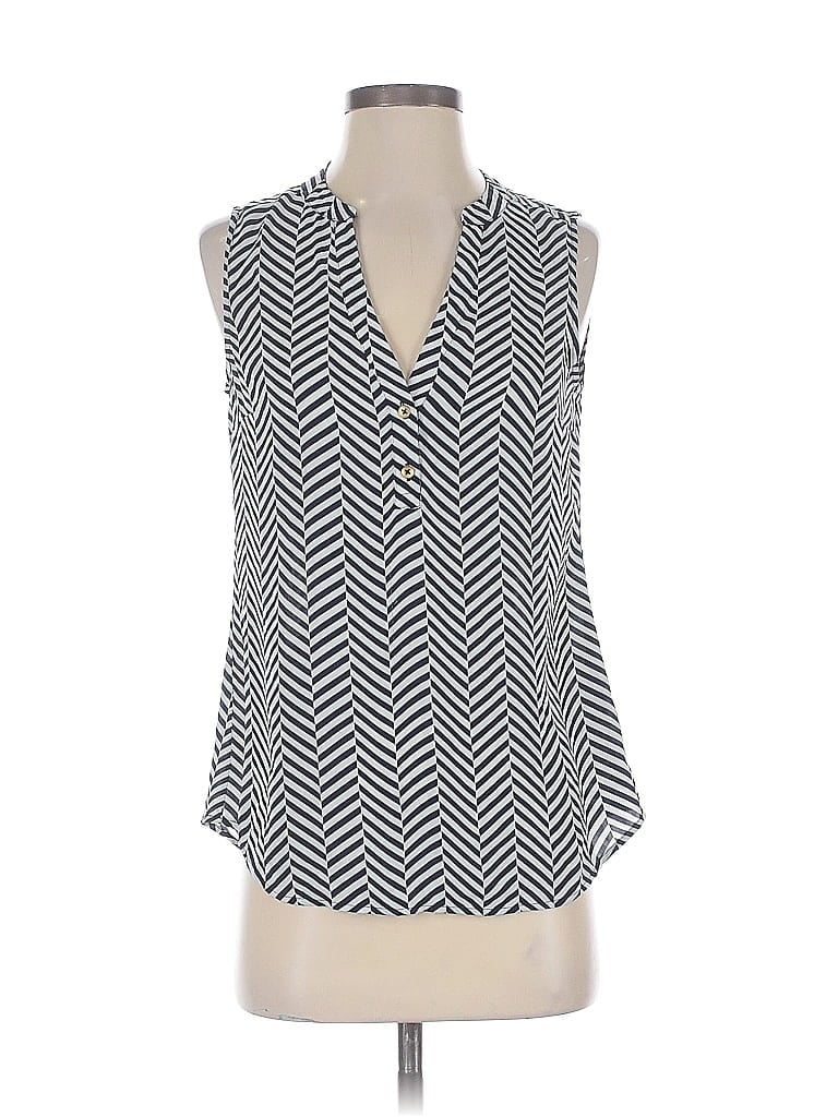 BANANA REPUBLIC Pre-owned Sleeveless Blouse In Silver